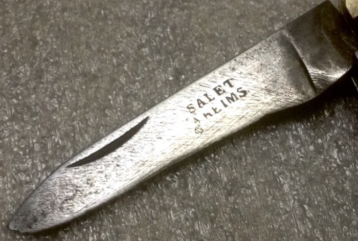 The Main Blade Front Stamp.