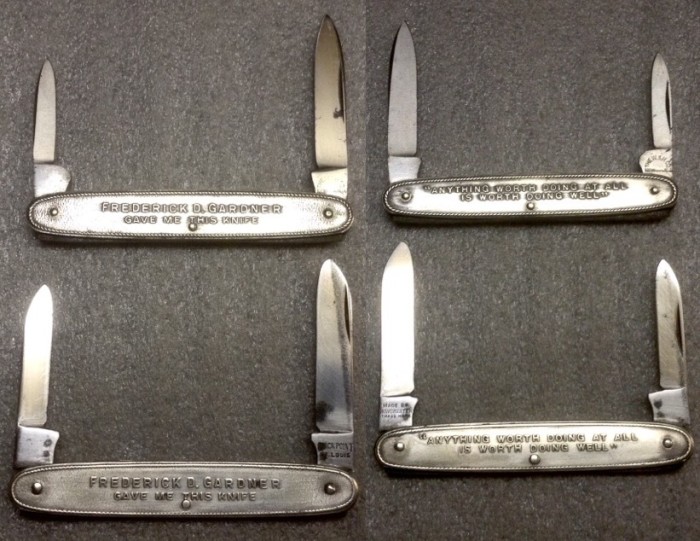 Both Sides, With My Other, Similar, FREDERICK D. GARDNER Pocket Knife (W &amp; H).