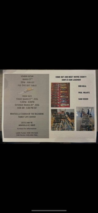 Re: 2026 Knife Shows