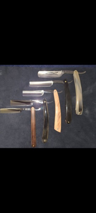 My weekly shavers. the wm greaves &amp; sons spanish point is my fav...  circa 1850 - 1865