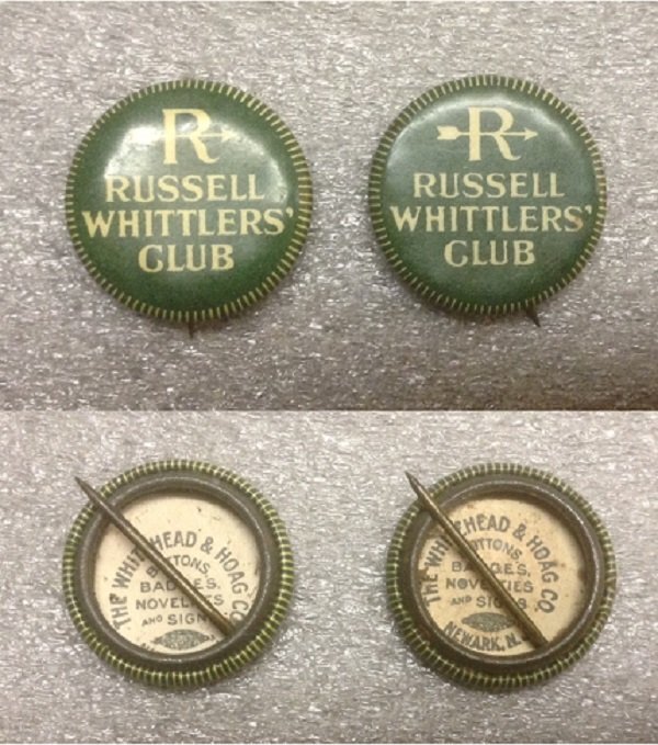 With My Other RUSSELL WHITTLERS' CLUB Pinback Button.