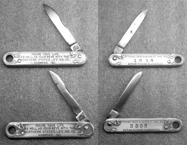 With My Other, "INSURE YOUR LIFE.....'', W &amp; H Pocket Knife.