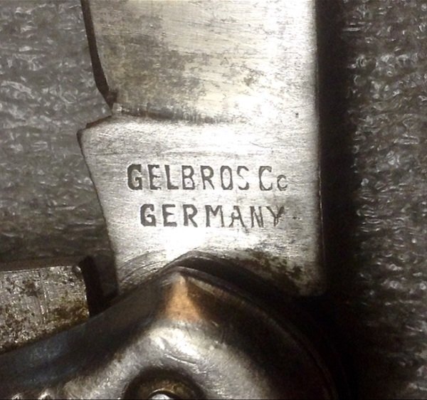 The Main Blade Front Tang Stamp.