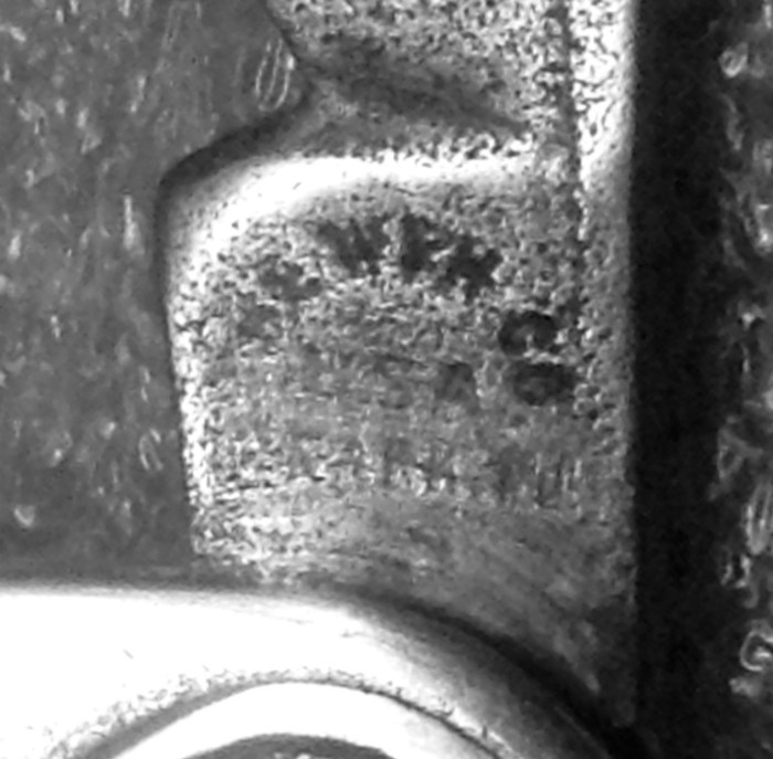 The Main Blade Front Tang Stamp.