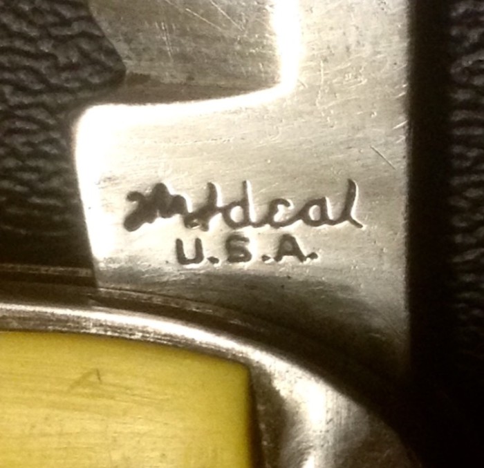The Main Blade Front Tang Stamp.