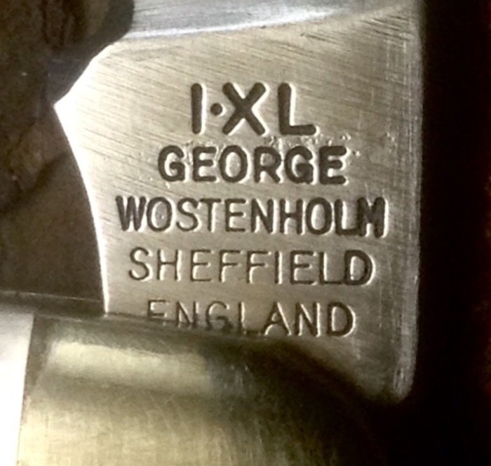 The Main Blade Front Tang Stamp.