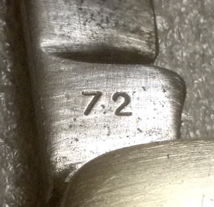 The Main Blade Back Tang Stamp.