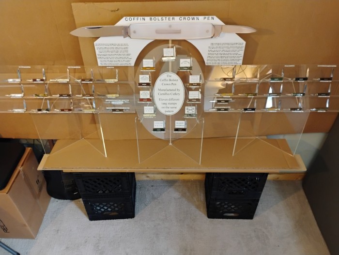 2026 coffin bolster crown pen display