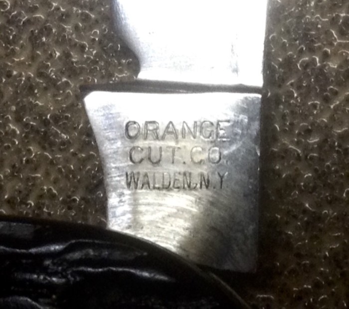 The Main Blade Front Tang Stamp.