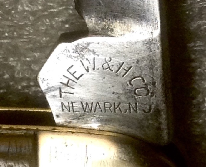 The Secondary Blade Front Tang Stamp.