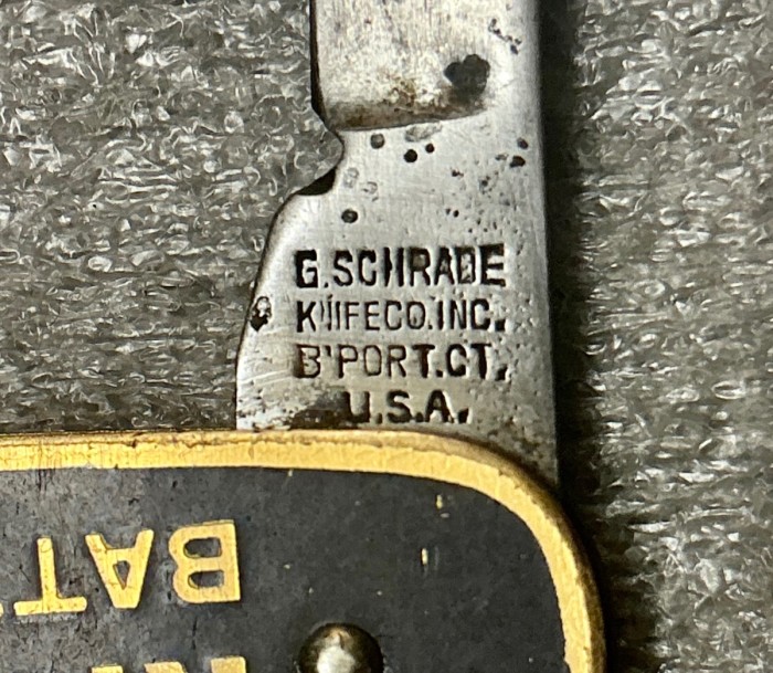 The Main Blade Front Tang Stamp.
