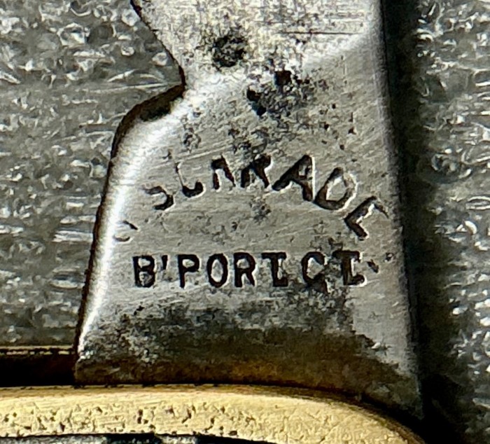 The Main Blade Front Tang Stamp.