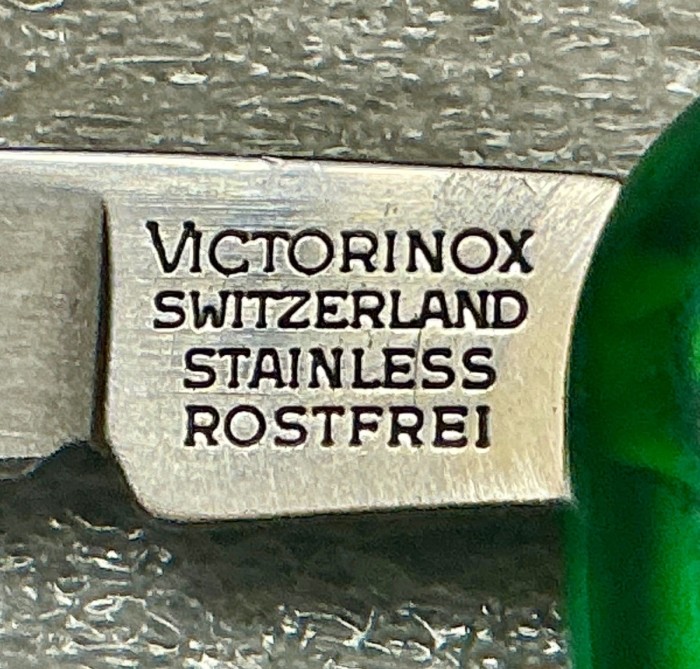 The Main Blade Front Tang Stamp.