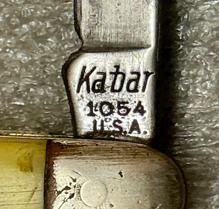 The Main Blade Front Tang Stamp.