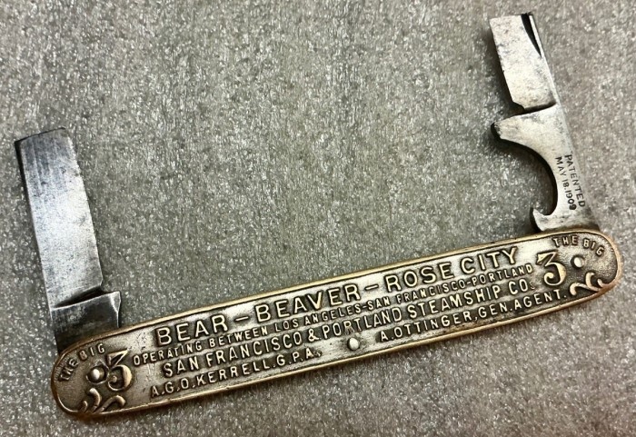 The Back Of My Other, Previously Posted, “THE BIG 3” Pocket Knife.