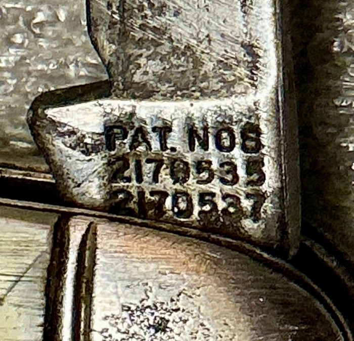 The Secondary Blade Front Tang Stamp.