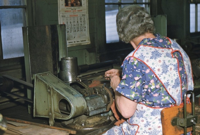 Sharpening, note December 1955 Calendar