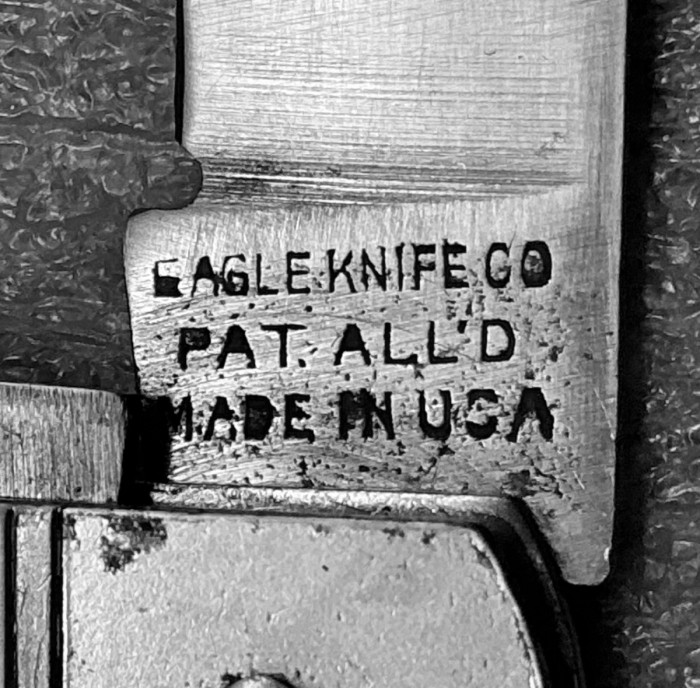 The Main Blade Front Tang Stamp.