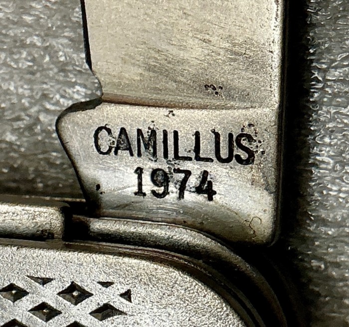 The Main Blade Front Tang Stamp.