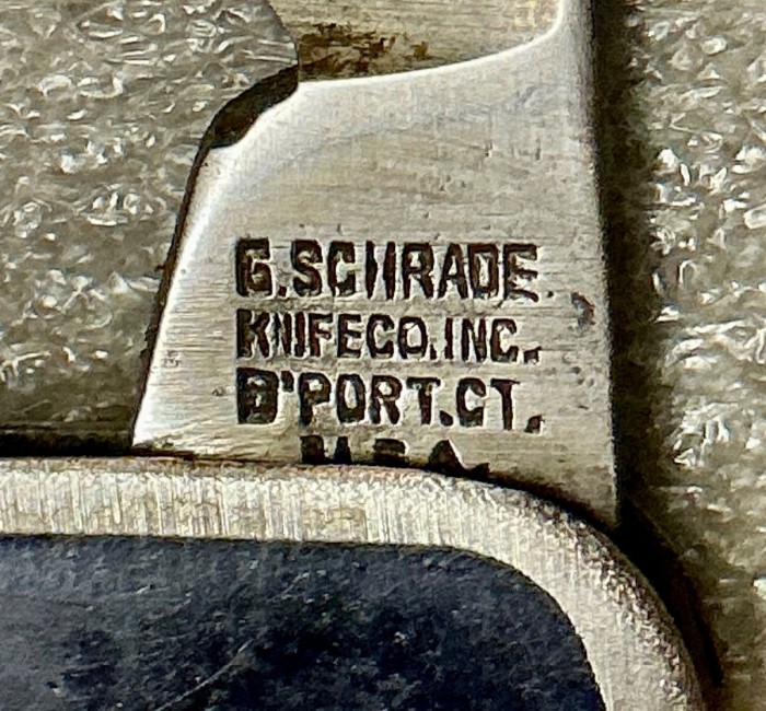 The Main Blade Front Tang Stamp.