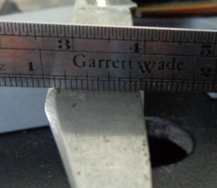 Flat grind on a Schrade 804 Whittler