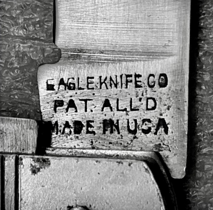 The Main Blade Front Tang Stamp.