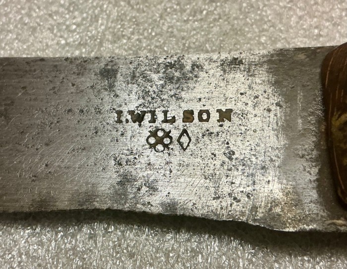 The Blade Front Stamp And Maker Marks.