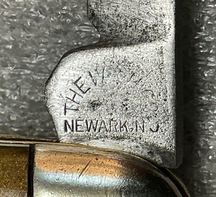 The Secondary Blade Front Tang Stamp.