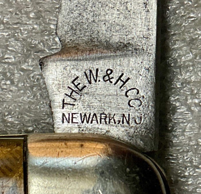 The Main Blade Front Tang Stamp.