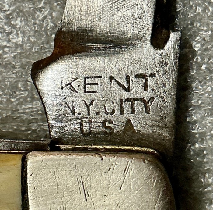 The Main Blade Stub Front Tang Stamp.
