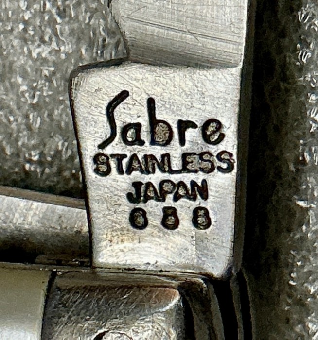 The Main Blade Front Tang Stamp.