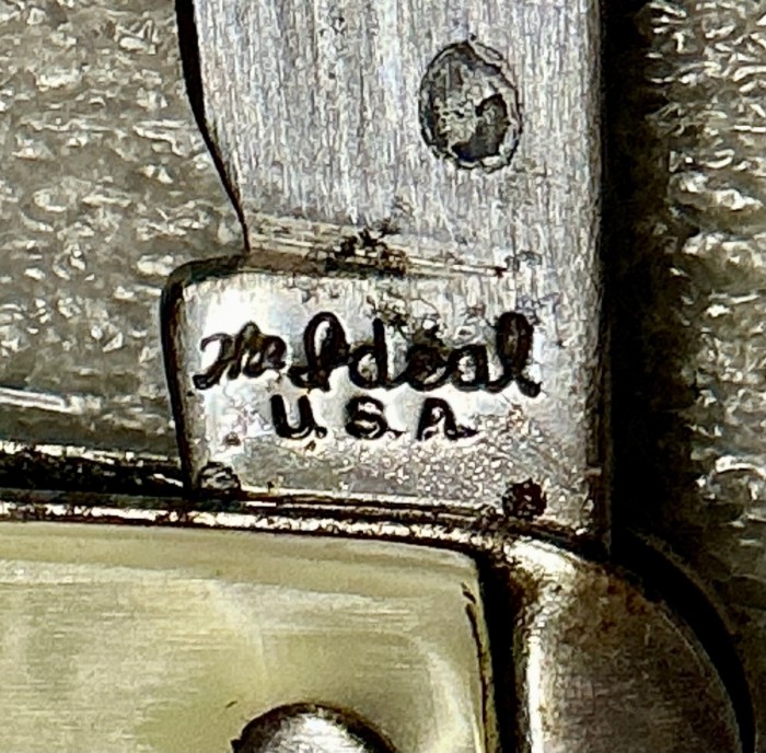The Main Blade Front Tang Stamp.