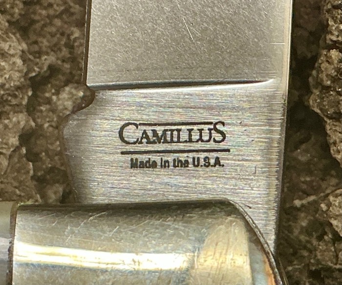 The Main Blade Front Tang Etch.
