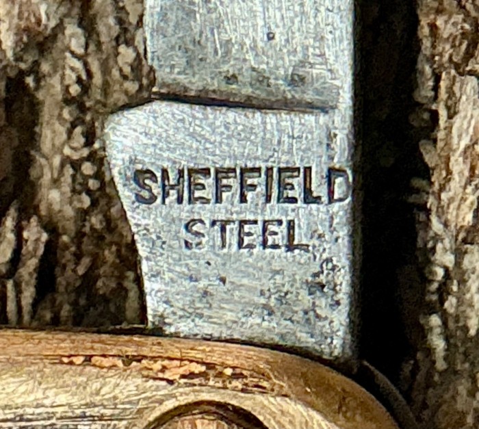 The Main Blade Front Tang Stamp.