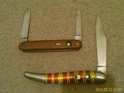 Imperial and Schrade PressButton Knives