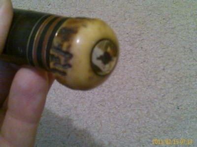 Brass pommel &amp; nut