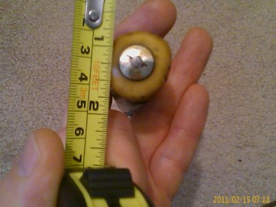 1/2" brass pommel nut