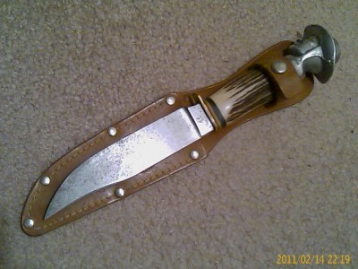 Robert Klaas/Kissing Crane stag fixed with cowboy pommel1