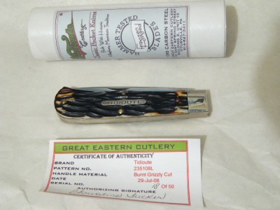 GEC Grizzly Bone and Certificate