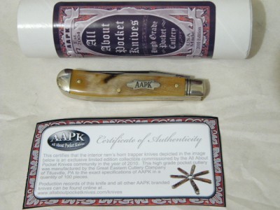 GEC 2010 AAPK Club Knife and Certificate