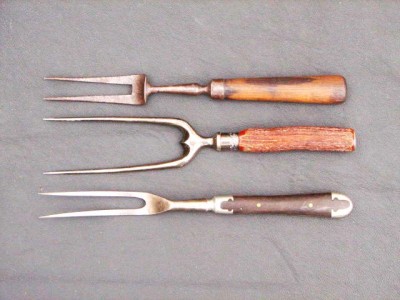 early wood handled Henkles on top