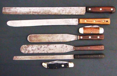 Top one is my watermellon knife!! 14"