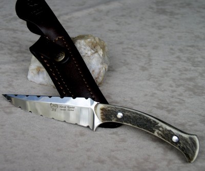Hen &amp; Rooster HR-5014 8 3/4" Long German Stainless Stag Handles