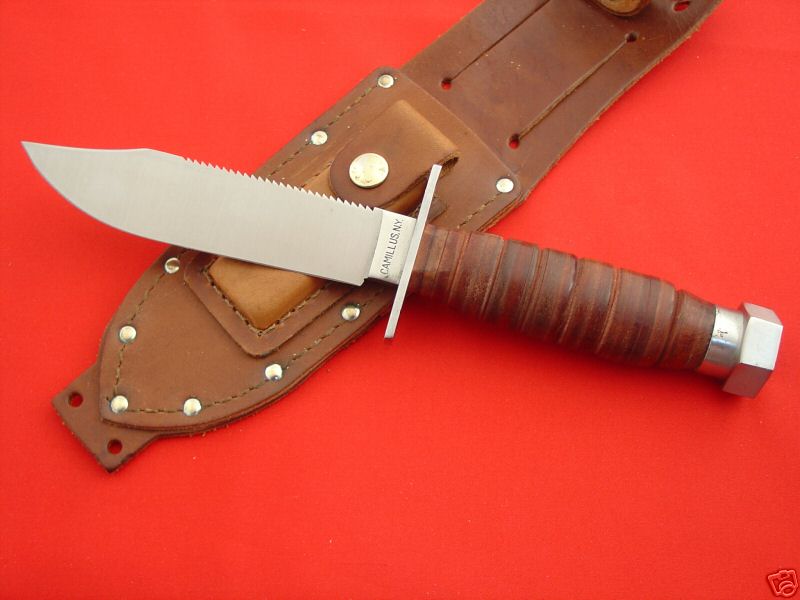 platform knife by Camillus no fullers or blood grooves