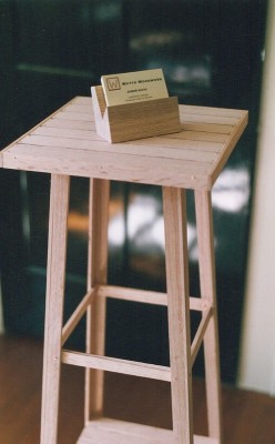 "FIRST CARD FIRST" BUSINESS CARD HOLDER (rocket sience alligned)