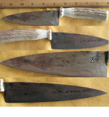 Handmade or assembled Hunter Chef knife early 1900's Montana 001p.JPG