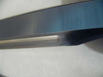 2007 Buck General 120 blood groove with machine marks