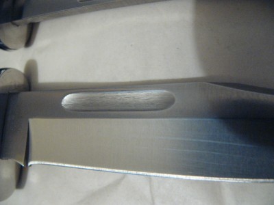 1999 Buck 119 with stainless steel striations