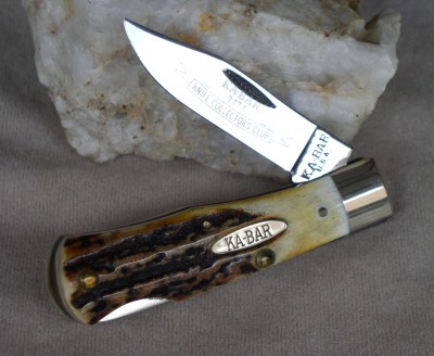 1979 Stag Handled 3 1/2" Bare end lockback (One of the knives I carry)
