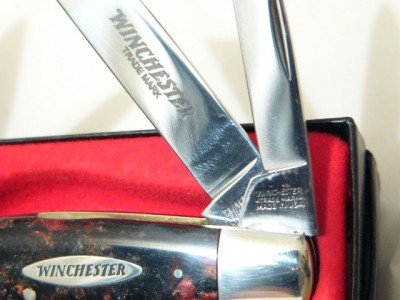 Winchester Large Congress shield, blade etch &amp; tang stamps